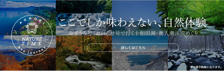 青森・新青森－八甲田・奧入瀬渓流・十和田湖（みずうみ号）、八戸－奧入瀬渓流・十和田湖（おいらせ号）｜路線巴士｜JR巴士東北【官方HP】｜高速巴士 仙台－新宿 3