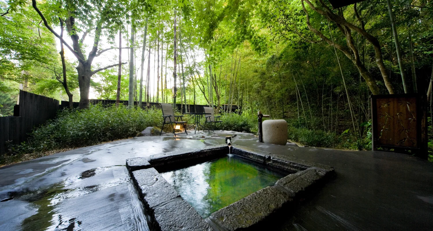 由布院 月燈庵（ゆふいん月燈庵）露天浴池