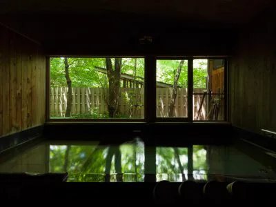 福地溫泉冬季山村景觀