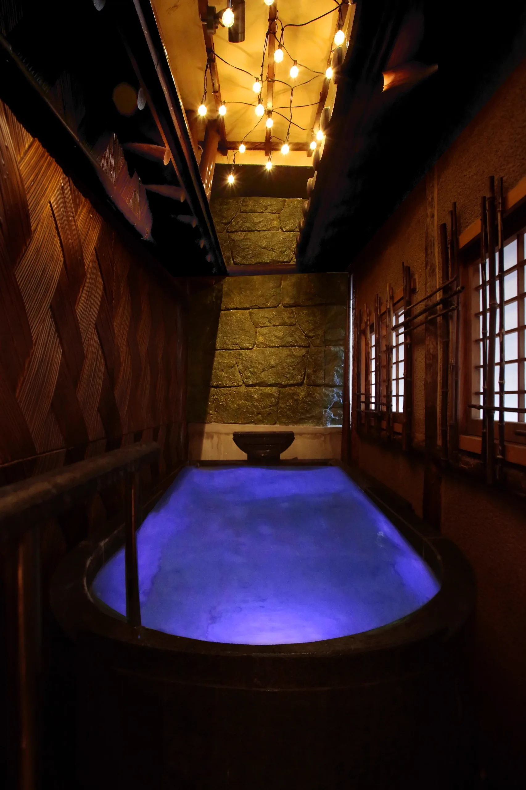 (お)宿玉樹私人包場露天浴池(あかり),使用伊香保白銀之湯並採循環方式