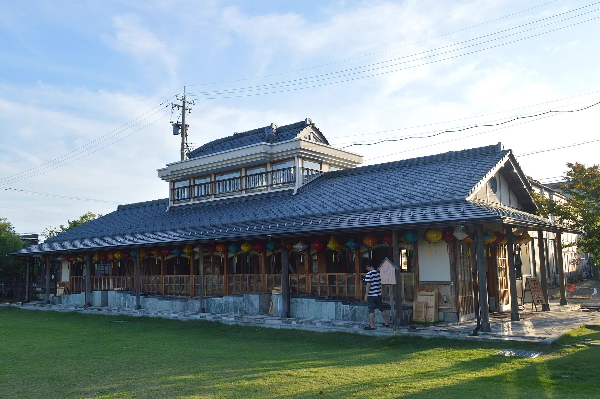 蘆原溫泉公共足湯「蘆湯」實景